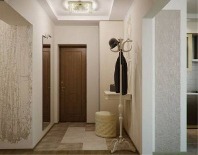 Серо коричневый коридор - 74 фото